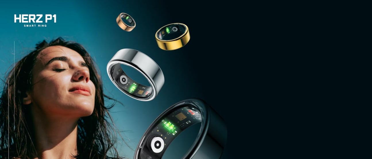 Woman wearing Herz P1 smart ring